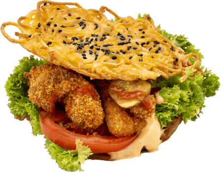Ramen Burger Chicken Ramen Burger Chicken