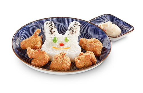 Kichito in Tonkatsupanade frittierte Hähnchenstücke