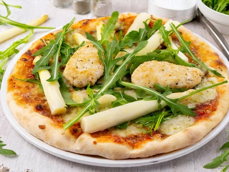 Small Spicy Spargel Pizza