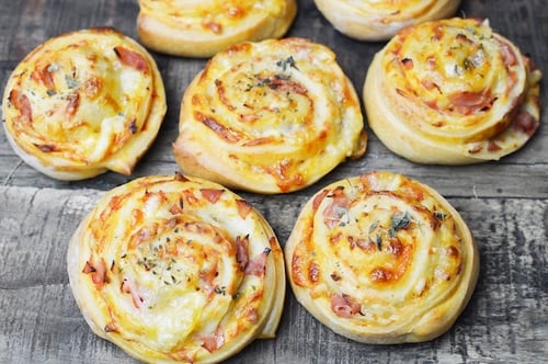 Pizzabrötchen Carbonara