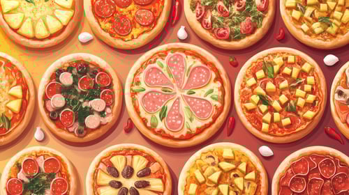 10 Small Pizzen Packet