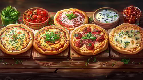 5 Small Pizzen Packet