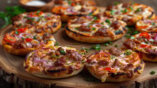 Pizzabrötchen Chicken Kebap