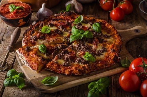 Mini Size Pizza Cheeseburger