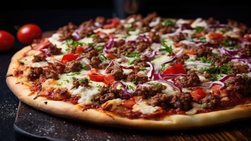 Mini Pizza Chicken Kebap