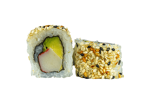 California Roll (halbe Rolle)  [ Avo + Surimi ] 