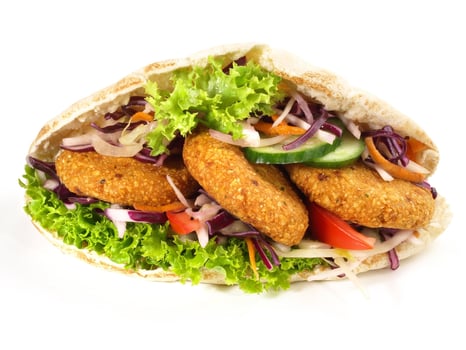 Falafel in Brot Falafel in Brot