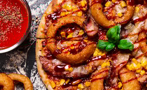 Pizza Bacon-BBQ Pizza Bacon-BBQ