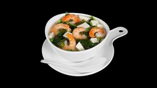 1d - Miso Suppe mit Garnele