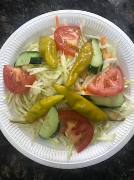 Kraut salat mit Tzaziki