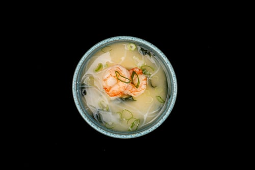 Miso-Garnelen Suppe