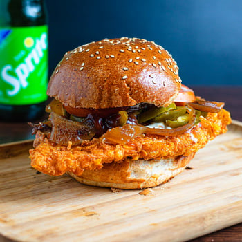 BBQ Crispy-Chicken Burger