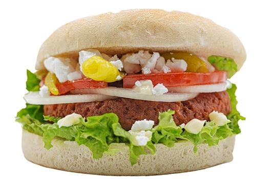 Vegan Greek Burger