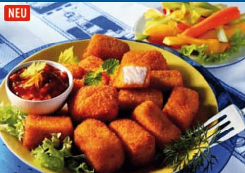 Fisch Nuggets mit Pommes 