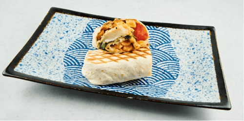 Koriander-Halloumi Wrap (vegetarisch)
