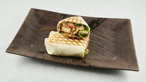 Grün-Hähnchen Wrap