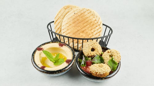 Hummos mit Falafel (vegan)
