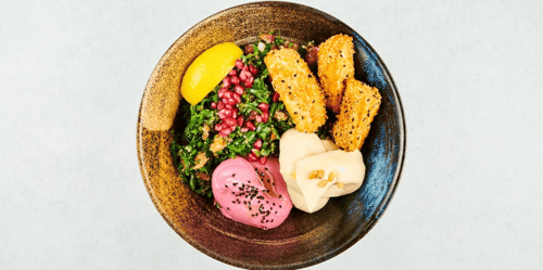 Tabouli-Bowl mit Halloumi (vegetarisch)