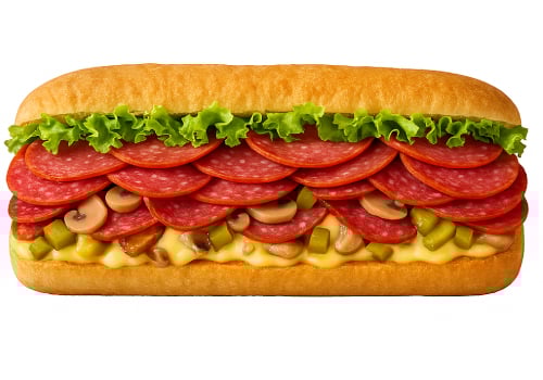 Croque Doppelt Salami Croque Doppelt Salami