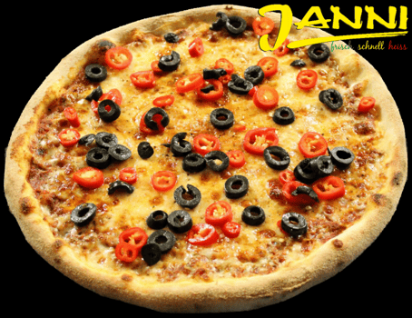 8g. GLUTENFREI Pizza Pizzamore (scharf) 30cm