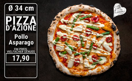 Pizza Pollo Asparago Ø 34cm