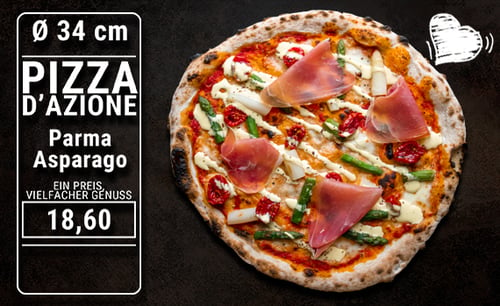 Pizza Parma Asparago Ø 34cm