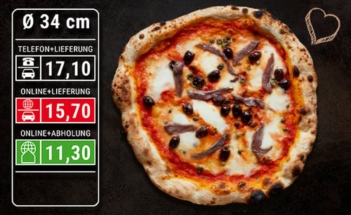 Pizza Napoli Ø 34cm