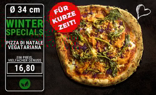 Pizza di Natale (vegetarisch)