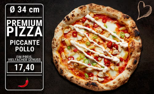 Pizza Piccante Pollo Ø 34cm