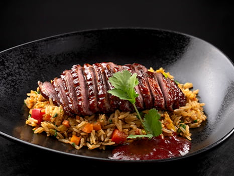 Dirty Fried Rice & black tea Duck