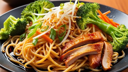 Asianudeln Ente
