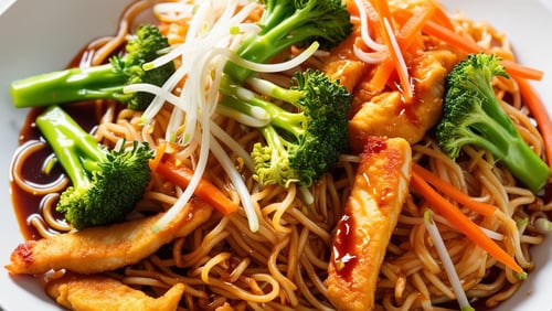 Asianudeln Crispy Chicken