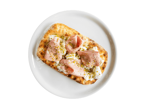 Pinsa Mortadella e Bufala