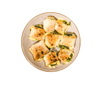 Pizzabrötchen Spinat, 8 Stück