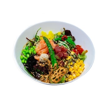 Salmon-Tuna Salad Bowl