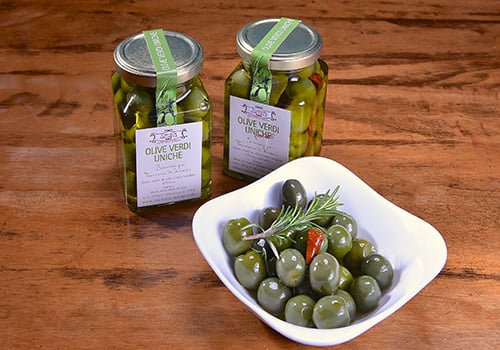 Oliven in Öl - nicht scharf