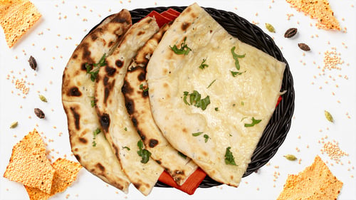 Cheese Naan mit Knoblauch Cheese Naan mit Knoblauch