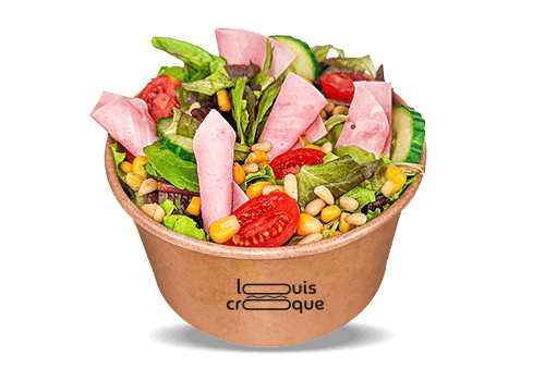 Salat mit Schinken