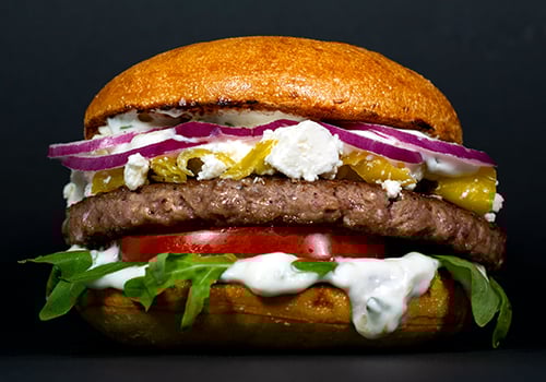 BURGER DES MONATS vegetarisch - Kuhdysseus BURGER DES MONATS vegetarisch - Kuhdysseus