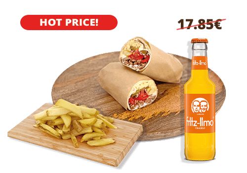 Hot Vegan Wrap Spar-Menü Hot Vegan Wrap Spar-Menü