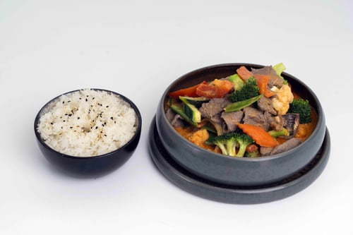 160 - Rind rote Curry (leicht scharf)