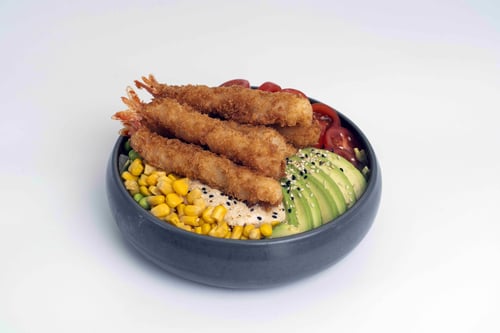28 - Salat Bowl mit Ebi Tempura