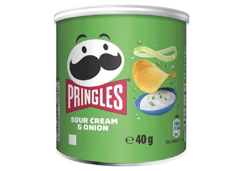 Pringles Sour Cream & Onion, Stapelchips 40 G/DS
