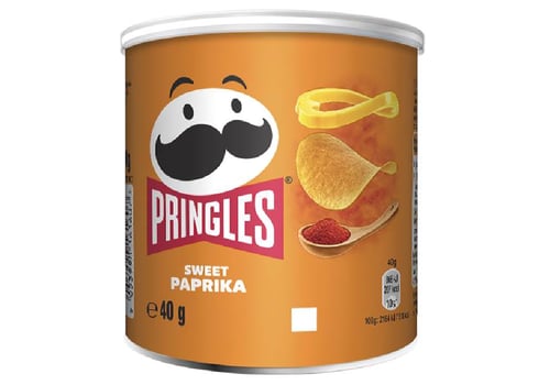 Pringles Sweet Paprika, Stapelchips mit Paprikageschmack, 40 G/DS