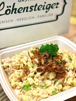 Spätzle mit Soße Spätzle mit Soße