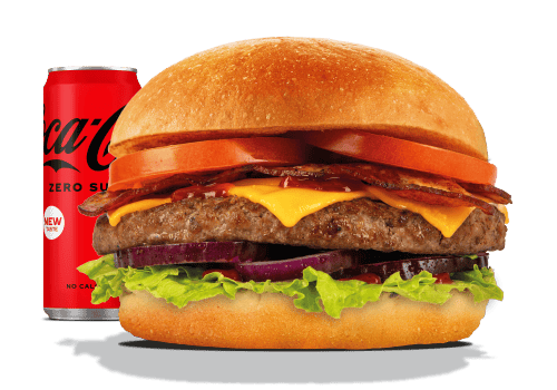 Burger + drankje €9,95
