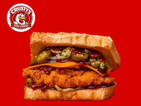 Sticky BBQ Chicken Burger Sticky BBQ Chicken Burger