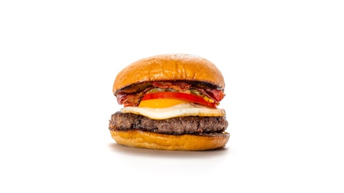 Handmade Bacon & Egg Burger Doppelt