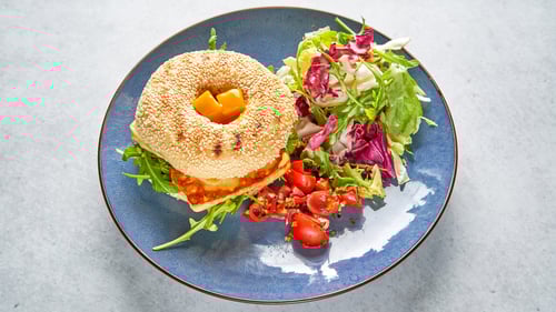 Bagel Halloumi Ei