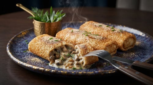 Blini mit Champignons - 4